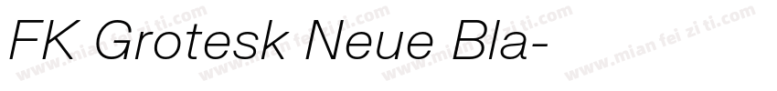 FK Grotesk Neue Bla字体转换